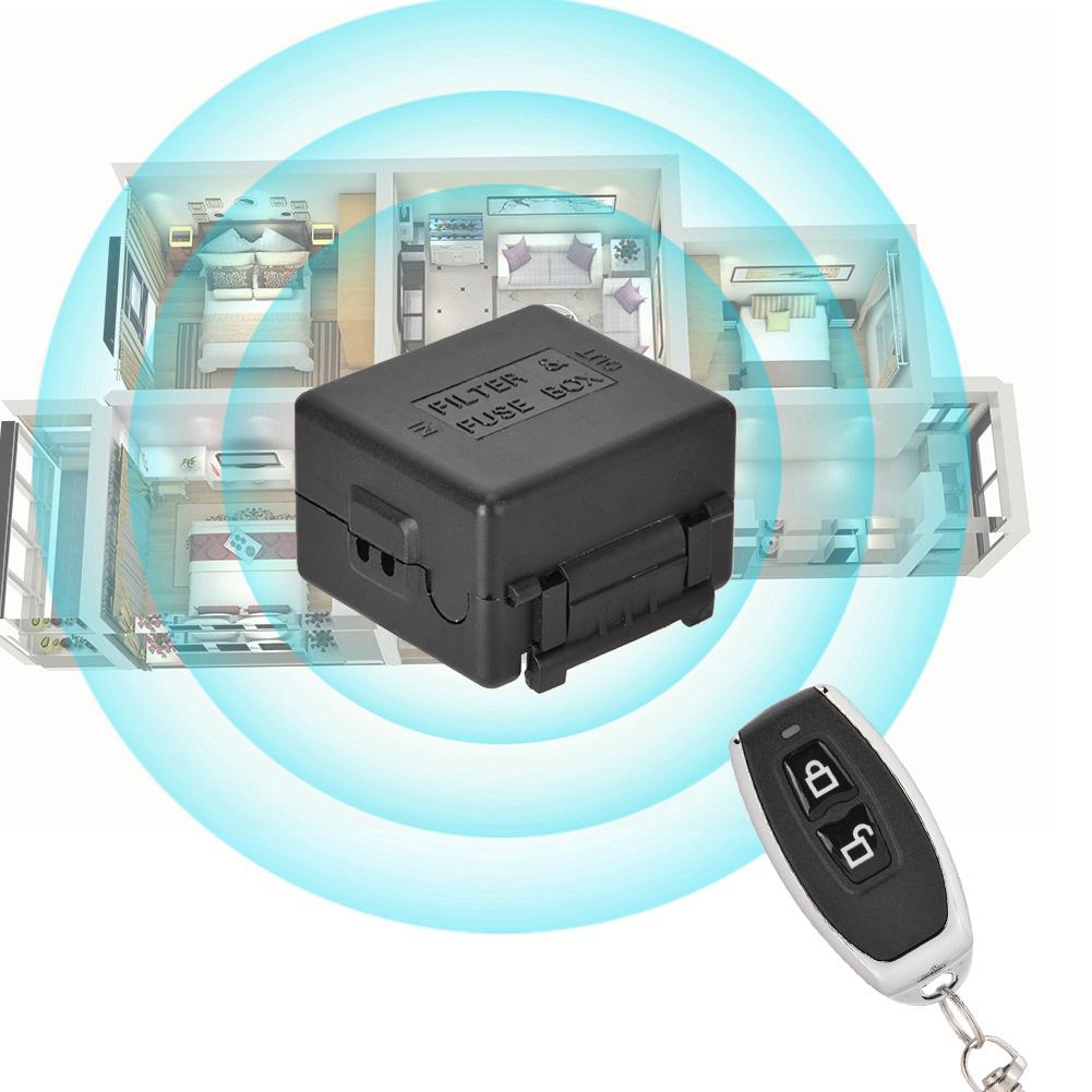 12V Singe One Way Wireless Remote Control Switch Controller Joy Self Locking Interlock 433MHZ