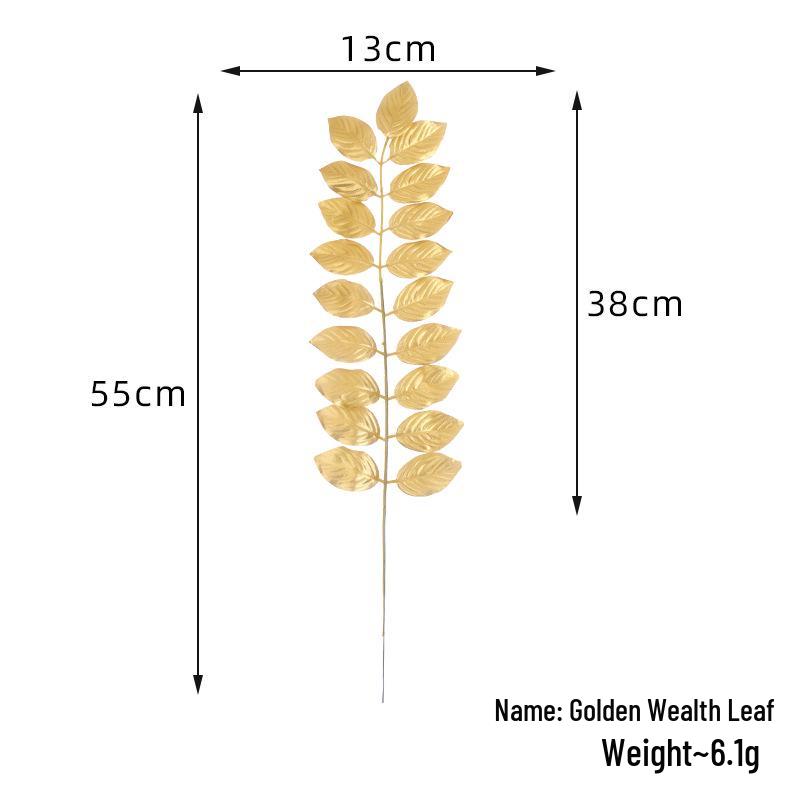 Gold Monstera Leaf Balloon for Wedding Decoration