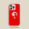 Чехол для телефона Turk Wolf Turkey Flag для iPhone 16 15 14 13 12 11 17 Pro Max Plus Цвет Серебристый Корпус
