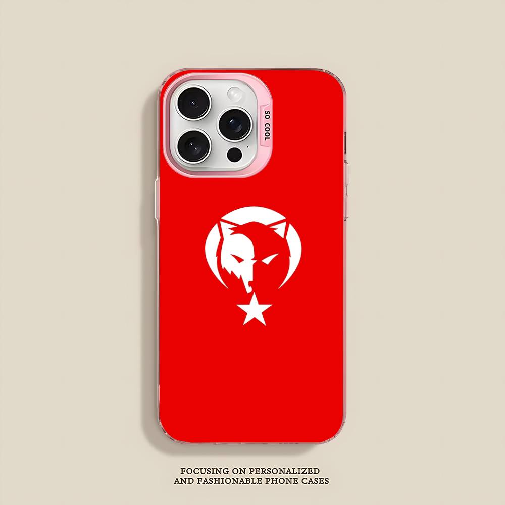 Чехол для телефона Turk Wolf Turkey Flag для iPhone 16 15 14 13 12 11 17 Pro Max Plus Цвет Серебристый Корпус