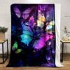 Vibrant Butterfly Night Sky for all seasons blanket lunch break throw gift