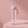 Heat Resistant Sports  Spray Water Bottle 600 ML Plastic Water Bottle Drinking Straw Cup  Cycling