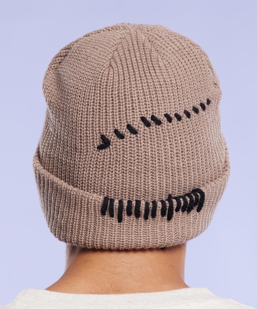 Шапка-бини CREAM SODA LAB Crsdel Stitch Коричневая