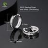 USA Free Ship 14K Gold Plating Hypoallergenic Huggie Cubic Zirconia Sterling Silver 925 Jewellery Women 5A CZ Hoop Earrings Men