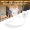 Игра Спорт Вентилятор Hands Free USB Перезаряжаемый Подвесной Вентилятор на Шею 3 Режима Регулировки(белый )