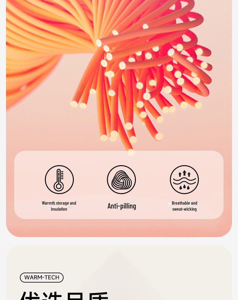 Женское термобелье из кашемира: Плюс бархатный, плотный бесшовный топ с круглым вырезом на осень/зиму.