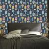 Scandinavian-style town wallpaper for living room and bedroom 50x1000