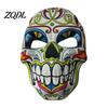 Comfortable Carnival Face Cushion Day of The Dead Skull Masque, Halloween Sugar Full Party Masque Masquerade Accessory for Cosplay, Mexican