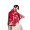Autumn and Winter Imitation Cashmere Jacquard Thick Scarf Female Totem Horse Jacquard Scarf Windproof and Warm Versatile Shawl