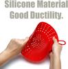 8.5 inch high temperature resistant silicone steamed vegetable basket red with handle suitable for electric pressure cooker