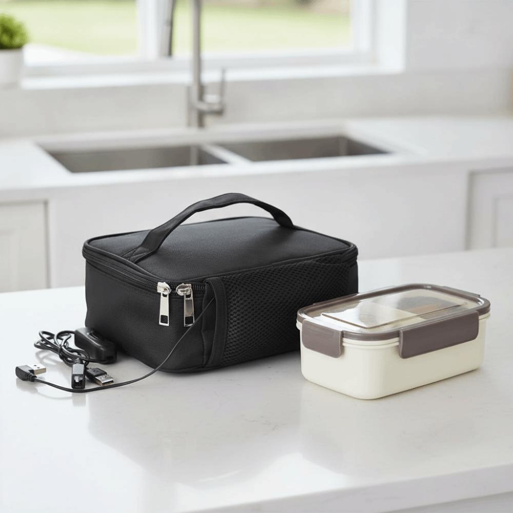 Waterproof Electric Lunch Heated Bag USB Charging Lunch Box Warmer Packet Food Warmer Bag Travel