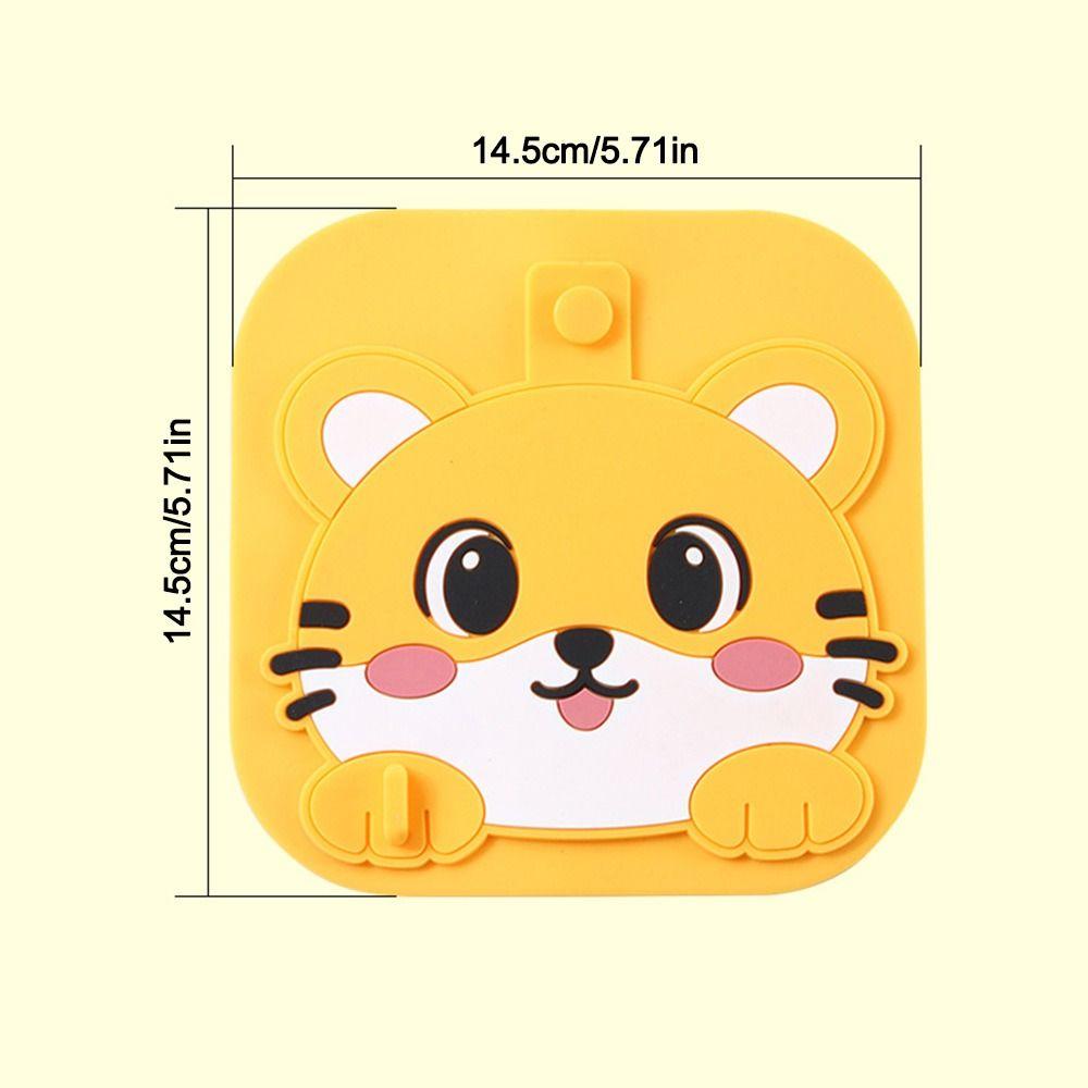 Anti Odor Floor Drain Pad Cartoon Cat Shower Drain Cover for Kitchen Toilet