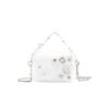 Dior [Индивидуальная косметичка] Звезда Сверкающий Алмаз Декорация Алмазами Jinghe Стиль Феи Французский Романтический Полиэфирное Волокно Белая Сумка для Хранения Портативная