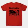 Мужская черная футболка с принтом Technics, Teach Them Well, Печать на трансферной бумаге без вырезания, Хлопковая футболка