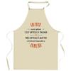 Tablier de cuisine - Planetee «Un Prof aussi génial» - Coton résistant - Impression humour durable - Fabriqué en France