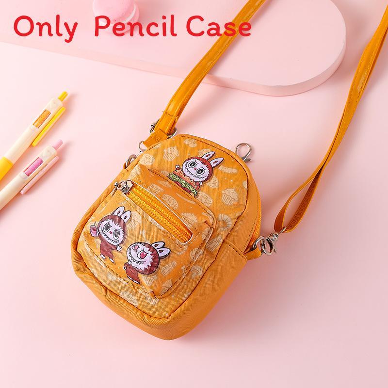 Girls Pu Leather Crossbody Wallet With Cute Cartoon Design For Daily Use