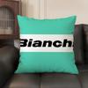 Роскошная наволочка с логотипом B-Bianchi Элегантная удобная наволочка для подушки Декоративная наволочка для дивана-кровати Двусторонняя печать Невидимая молния Декор для дома
