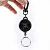 60cm Steel Wire Rope Retractable Carabiner Survival Keychain   Key