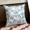 Sparkly Mermaid Cat Blast Cushion Cover Reversible Soft Durable Pillow Cover Home  Car MultiScene Use for Daily Comfort