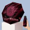 Aston Villa Manual Five Fold 8 Rib Umbrella Support Custom Text, Lightweight Travel Umbrella