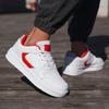 Модная мужская спортивная обувь Белая кожа Плоская подошва Студенческая обувь для ходьбы Противоскользящая Легкая спортивная обувь для тенниса для мальчиков Большой размер