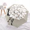 1pc Heart Sheep Automatic Open/close Umbrella, 8-Rib sturdy structure, Auto Folding/Opening, Portable Travel Umbrella for Women,189
