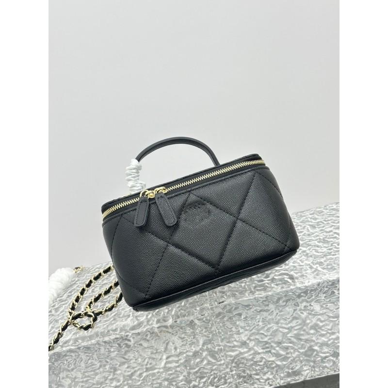 Womens Small Box Crossbody Bag 25k Quilted Chain Shoulder Handbag
