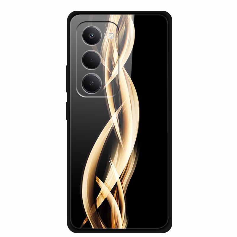 Glass Case For Redmi 15 4G Phone Case Redmi15 Coque Tempered Glass Hard Back Cover For Xiaomi Redmi 15 5G Case Soft Bumper Funda