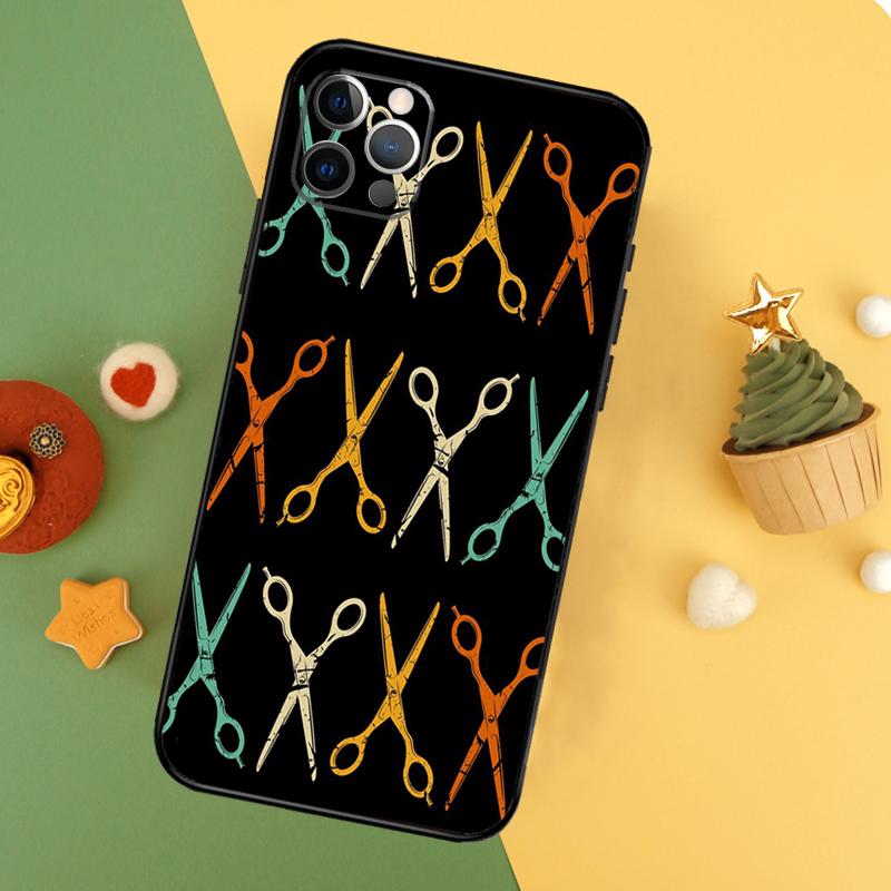Парикмахерские Ножницы Парикмахера Чехол Для iPhone 11 12 13 14 16 15 Pro Max Mini XS Max X XR SE2 7 8 14 16 15 Plus Чехол для Телефона