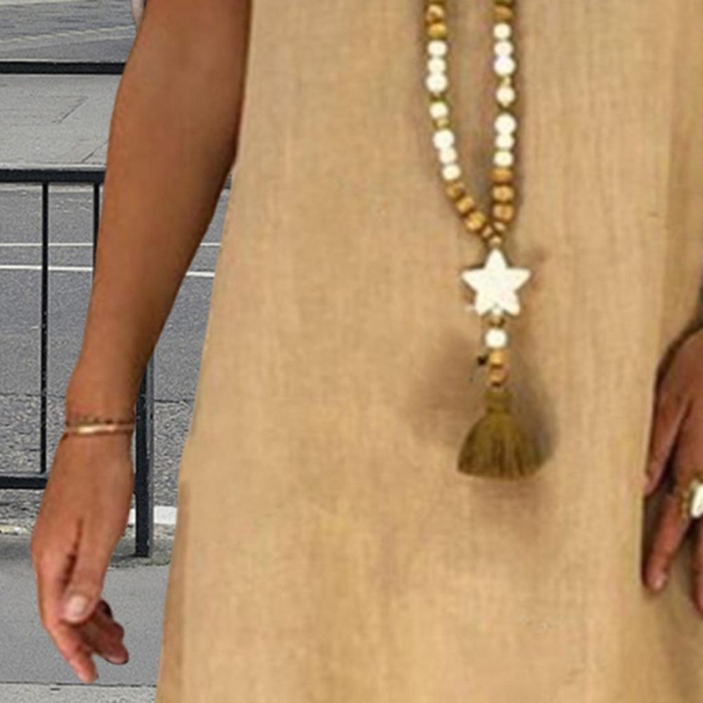 Летнее платье Yousheng Lady без рукавов с V-образным вырезом, А-силуэта, однотонное платье-миди длиной до колена, пуловер, жилет, пляжное платье для отдыха