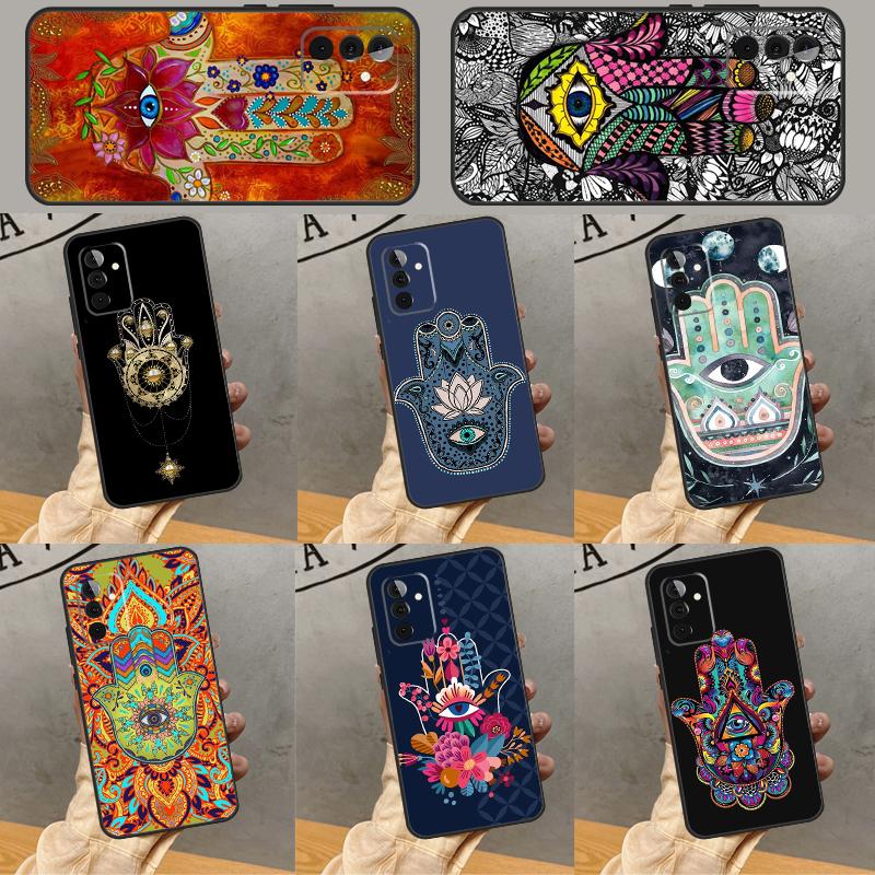 Hamsa Hand Of Fatima Case For Samsung Galaxy A34 A06 A05 A32 A16 A55 A36 A26 A54 A14 A22 A52 A35 A15 A53 A13 A56