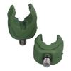 4PCS U-type Fishing Rod Rest Head Silicone Fishing Rod Holder Head Rod Butt Rest Head Carp Fishing