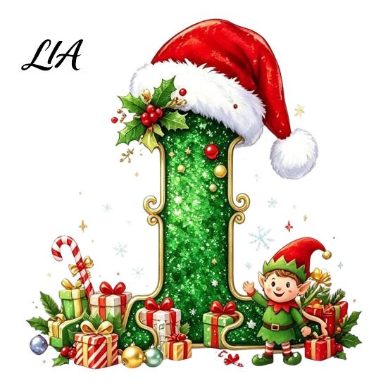 Reusable Christmas Stocking Tag 26 Alphabet Ornament, Personalized Letters Acrylic Tree Hanging Decoration with Ornament for Family Santa Hat And Elf