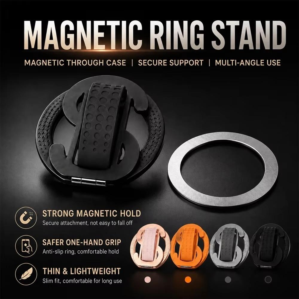 360° Rotating Magnetic Phone Ring Holder Easy Stick & Remove Phone Grip Stand Stand for Phone