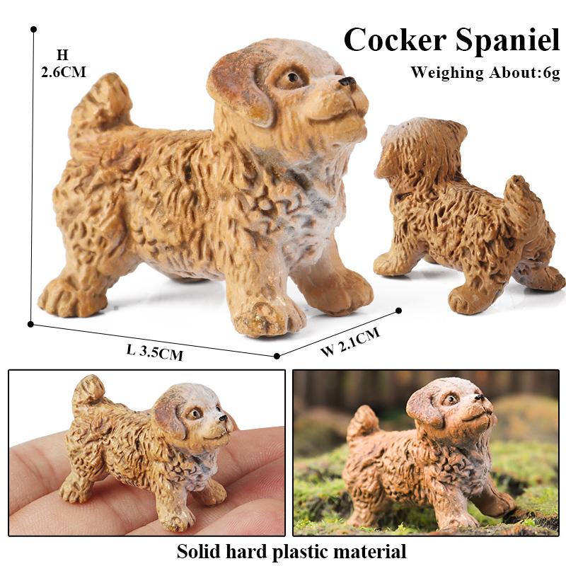 Oenux Модель Животных Собака Бульдог Корги Сиба-ину Хаски Мопс Шнауцер Чихуахуа Щенок Фигурки ПВХ Милая Коллекция Игрушка Подарок для Ребенка