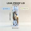 1PC Standing Horse Animal Print 750ml Color Plastic Sports Water Bottle Leakproof Flip Straw Lid Suitable for Sports Office Home Use