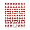 Exquisite Self-Adhesive Gloss Nail Heart Sticker Valentines Adhesive Decals Decor Supplies