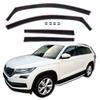 Дефлекторы на окна - Skoda Kodiaq (2016-2023) - 5 дверей - Тонированное черное с защитой от УФ - Легкая установка