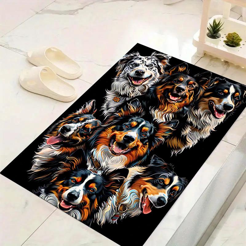 Pitbull Yorkshire Carpet Rug for Living Room Bedroom Home Sofa Decoration,Kids play Non-slip Floor Mat