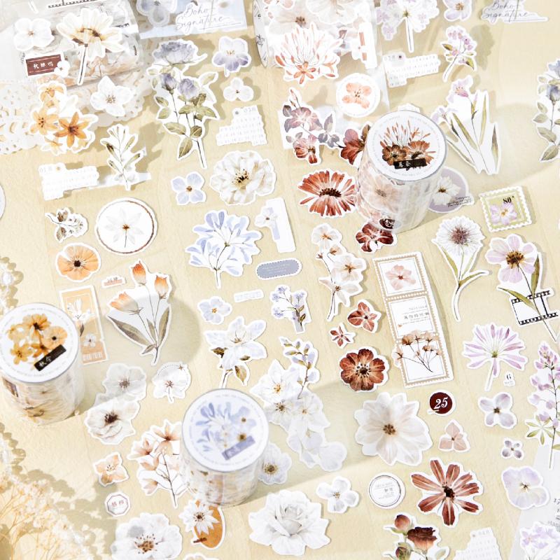 Journal GO 6x200cm Four Seasons Masking Tape DIY Scrapbooking Decor Photo Album Collage Junk Journal Aesthetics Stickers