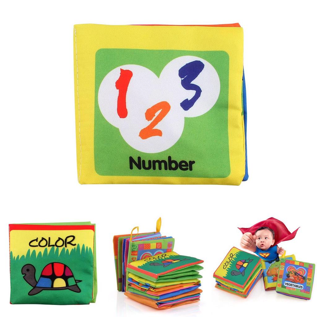 Soft And Colorful Intelligence Development Cloth Bed Cognize Book For Kids Infants