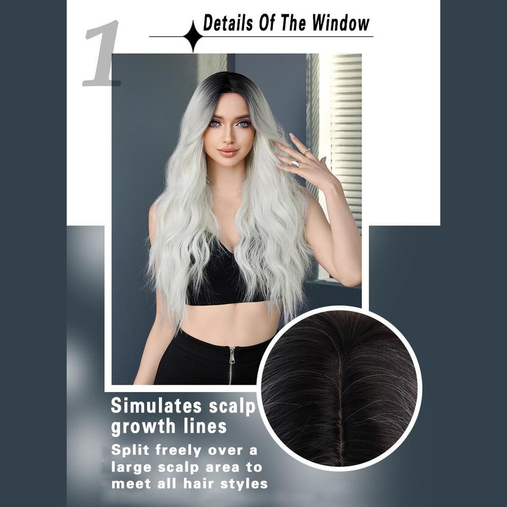 Женские волосы 68 см, искусственные волосы, белый парик, длинные волосы, длинные вьющиеся волосы, розовые волосы, сетчатый головной убор, полный головной убор, натуральный настоящий парик