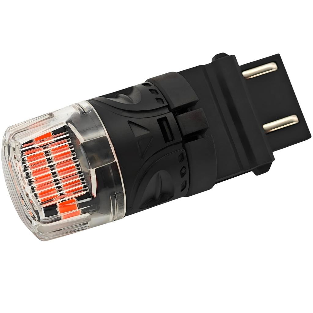 2 шт. светодиодная лампа P27/7W 3157 12V CANBUS 1800лм красная для бездорожья