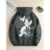 Love And Peace Letter Dove Printed Hoodies Casual Women Sweatshirts Comfortable Pullover Crewneck Loose Female Clothes