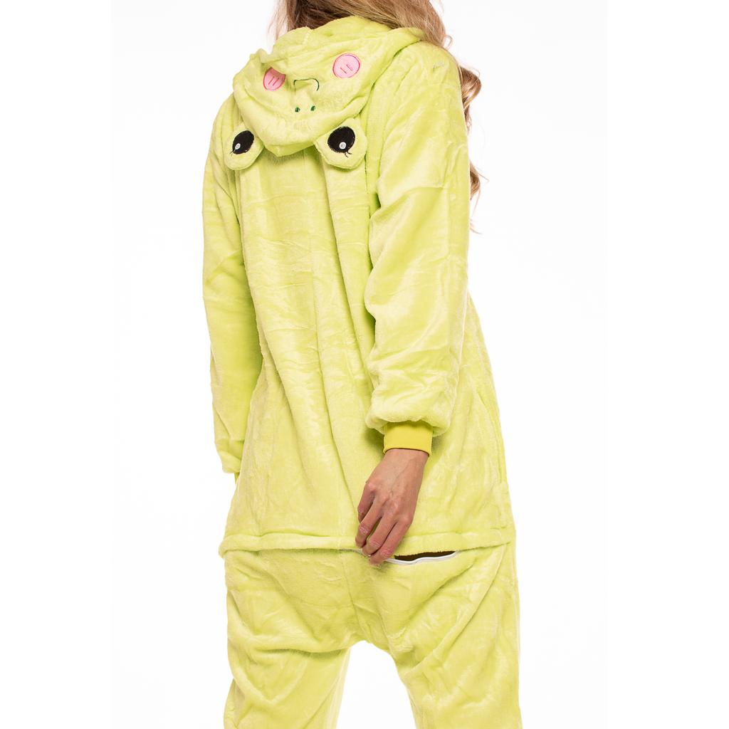 Piżama damska kombinezon kigurumi onesie kostium żaba zielona 145-155 cm s