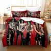 Постельное белье Kiss Band Односпальный Комплект Постельного Белья Рок-Группа Пододеяльник Двуспальный Квинсайз Кингсайз Полуторный Размер Для Мальчиков Взрослых Мягкий Комплект Пододеяльника Подарок
