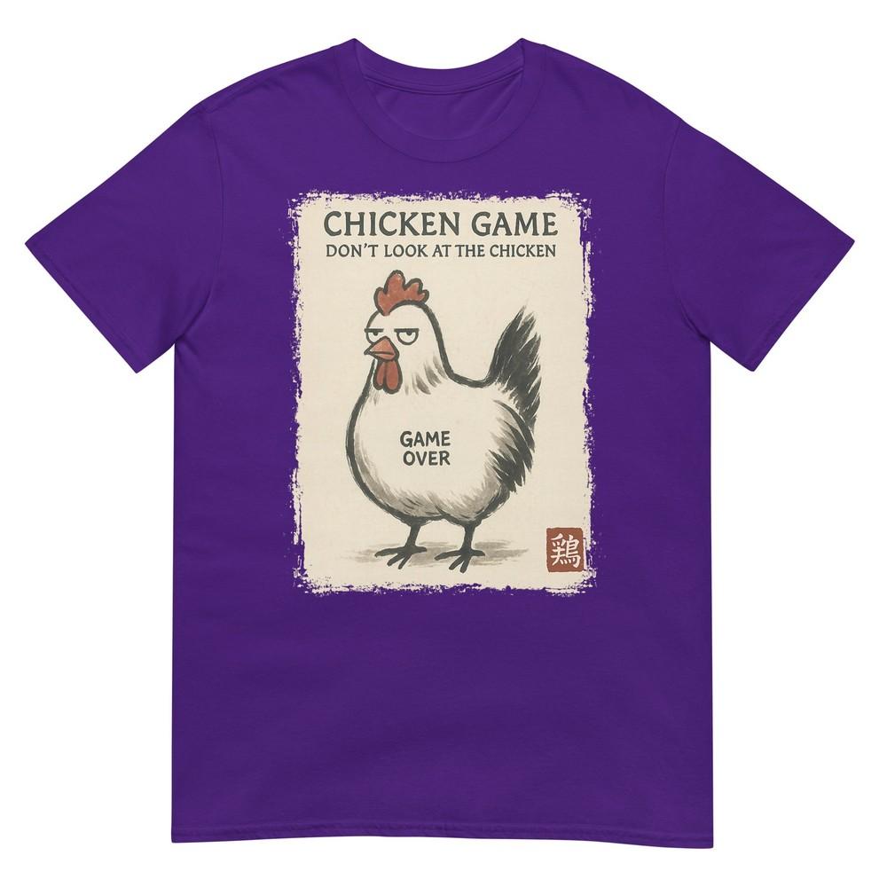 Funny Japanese Art Chicken Game Graphic Tee Unisex Unisex Teens Tshirt