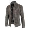 Men's Knitted Jacket Cardigan Collar Long Sleeve Sweater