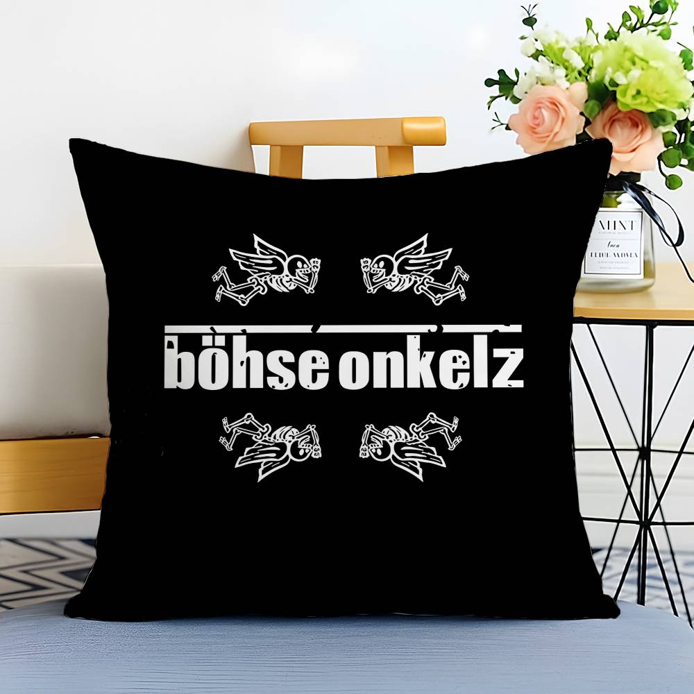 Music B-Bohse Onkelz-MT Band Pillow Case Printed Brushed Fleece Pillow Baby Skin-Touch Eco-Friendly Dye-Sublimat
