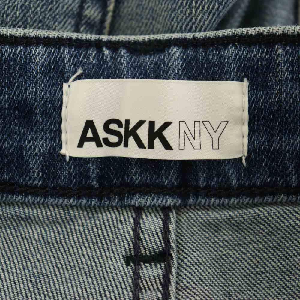 Used ASKK NY JEANS SAILOR PANT denim pants jeans paint distressed L'Appartement handling 26 blue /MY OS SH